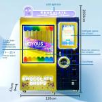 Touch Screen Metal Candy Dispenser Chocolate Bean Vending Machine With Coin Credit Card Token Qr Code Payment Systems For Retail for sale