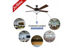 China Retro Ceiling Fan Trending New 5 MDF Blades With Lights Traditional Pull Chain supplier