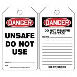 Custom Plastic Safety Tag Waterproof PVC Rectangle Lockout Tag for sale