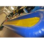 Inflatable Water Playground , Long Stripes Inflatable Single Water Slide 12 X 1.6m
