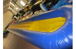 China Inflatable Water Playground , Long Stripes Inflatable Single Water Slide 12 X 1.6m supplier