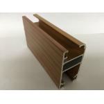 Light Brown Wood Finish Aluminium Profiles For Decoration 6m Normal length for sale