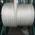White Nylon Fiber Rope 8 Strand 50mm Nylon Rope Hawser Rope For Ship for sale
