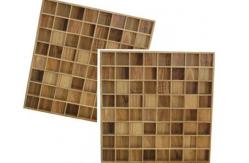 China Wood Acoustic Diffuser Ceiling Panels , 3D MDF Auditorium Sound Proof Wall Board supplier