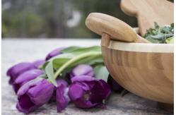 China Bamboo Salad Hand Bamboo Salad Server Set for wholesale and high quality supplier
