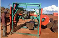 China Wood cutting portable band saw machine Horizontal Sawing bandsaw Mill supplier