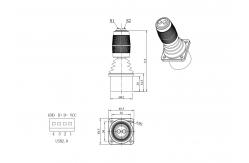 China Industrial Remote Finger Joystick IP65 With 2 Button supplier