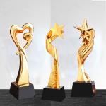 Resin height 280mm Custom Engraved Trophy for Sports Game Winners