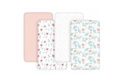 China Skin Friendly Standard Bassinet Crib Sheet Bassinet Mattress Sheet supplier