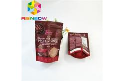China Reusable Dried Food Packaging Bag Three Side Heat Seal Pouch Glossy Surface Printing supplier
