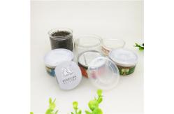 China 1.5oz OEM Private Label Clear Plastic Cylinder / Plastic Spice Jars With Booklet supplier