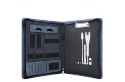 China Multipurpose Leather Binder Portfolio , Portable Zipped Conference Folder supplier