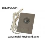 Black Stainless Steel Industrial Trackball Mouse with 36MM Resin Trackball for sale