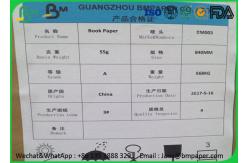 China Anti Mould Treatment Jumbo Paper Roll , Regular Bond Paper For Notebooks supplier