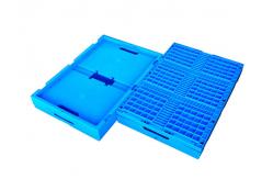 China 600*400*240mm collapsible plastic crates Folding Plastic Fruit Box Stackable supplier