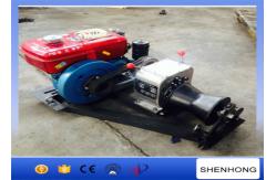 China Small Cable Pulling Wire Rope Winch / Engine Powered Winch 5HP Rated load supplier