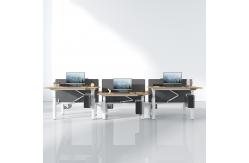 China Modern Electric Standing Table Back To Back Height Adjustable Workstation Office Desk supplier