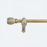 Gold Color 28MM Classical Curtain Rod Finials Curtain Rod Set for sale