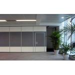 Soundproof Material Sliding Mobile Office Partition Wall Aluminium Components for sale