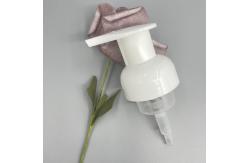 China Metallized Foaming Soap Pumps Twist Lock 0.8ml Dosage Shower Shampoo supplier