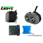 Dual Beam Led Mining Headlamp 15000lux High Brightness Waterproof With Oled Screen