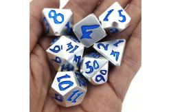 China Tiny Dice Set For Dungeon And Dragon Metal Gaming Dice Manual Polyhedral supplier