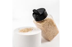 China 120ml Plastic Seasoning Bottle With Shaker Lids Square Plastic Spice Container supplier
