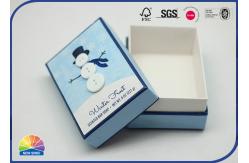 China Christmas Snowman 4C Printed Customized Size Rigid Shoulder Box With Buttons supplier