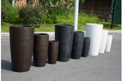 China Frost Resistant Character Fiber Clay Planter Modern Design For Outdoor supplier