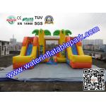 Tropical Tree Inflatable Bouncy Castle / Childrens Commercial Jumping Castles for sale