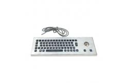 China Backlit Desktop Rugged Waterproof Vandal-Proof Keyboard With Integrated Optical Trackball supplier
