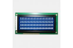 China Blue Mode Transmissive LCM LCD Display Negative Character Screen For Instrument  supplier