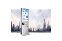 China White CRS Material Fast Wireless Charging Station With 43 Inch Digital Signage supplier