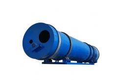 China Three Channels Rotary Drum Dryer With Cyclone Dust Collector supplier