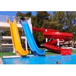 Aqua Park Equipment Resort Fiberglass Swimming Pool Slide Flying Style Water Slide For Children And Adults for sale