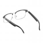 6 Hours Bluetooth 5.3 Ultralight Smart Wireless Glasses For Call Black Silver for sale