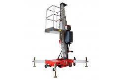 China Aluminum Alloy 10m Elevating Platform Single Vertical Mast Lifts For Hotel supplier