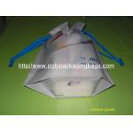 Personalized CPE / LDPE Drawstring Plastic Bags For Girls Underwear / Bra / Bikini / Vest for sale