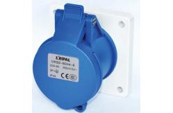 China Split IP44 Straight Industrial Power Socket 16A , 32A Ampere Precise Design supplier