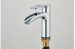 China Under Counter Waterfall ODM Silver Electroplated SUS Faucet supplier
