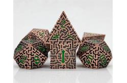China Solid Maze Multi -Faceted Metal Dice DND#RPG Dungeon And Long Crusu supplier