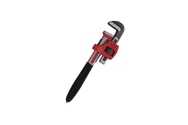 Customized British Type Pipe Wrench with Dipped Handle Max Torque Capacity 200N-m OEM