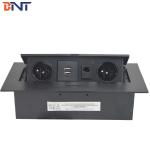 No MOQ 3mm Panel Thickness Tabletop Hidden Socket With USB Charger Interface for sale