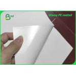 Glossy Single Side PE Film Coated Paper 280g + 15g PE For Paper Cups for sale