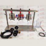 Three Gang Middle Pressure Filter Press Drilling Fluids Testing Equipment for sale