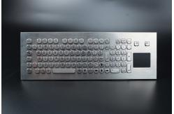 China Metal Stainless Steel Industrial Keyboard With Touchpad For Kiosk supplier