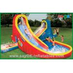 Blow Up Slip N Slide Amusement Park Bouncer And Inflatable Bouncer Slide For Children for sale