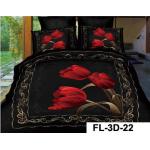 3D Reactive Printed Sheet Set 40s 200TC Bedsheet