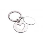 Round Pendant Heart Shaped Key Holder Multifunction Laser Engraving for sale