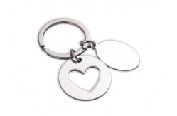 China Round Pendant Heart Shaped Key Holder Multifunction Laser Engraving supplier